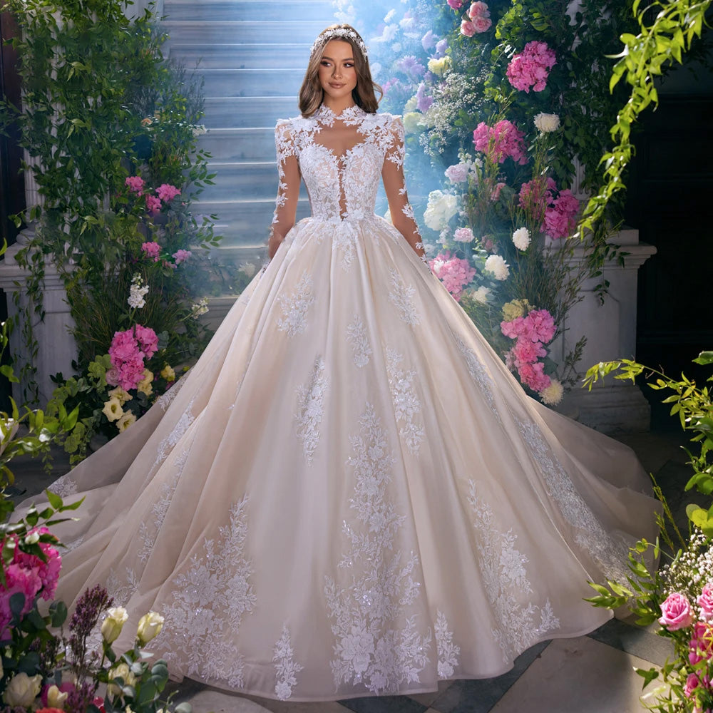 High-neck Wedding Dresses — Great Choice for a Stylish Look - Tina Valerdi